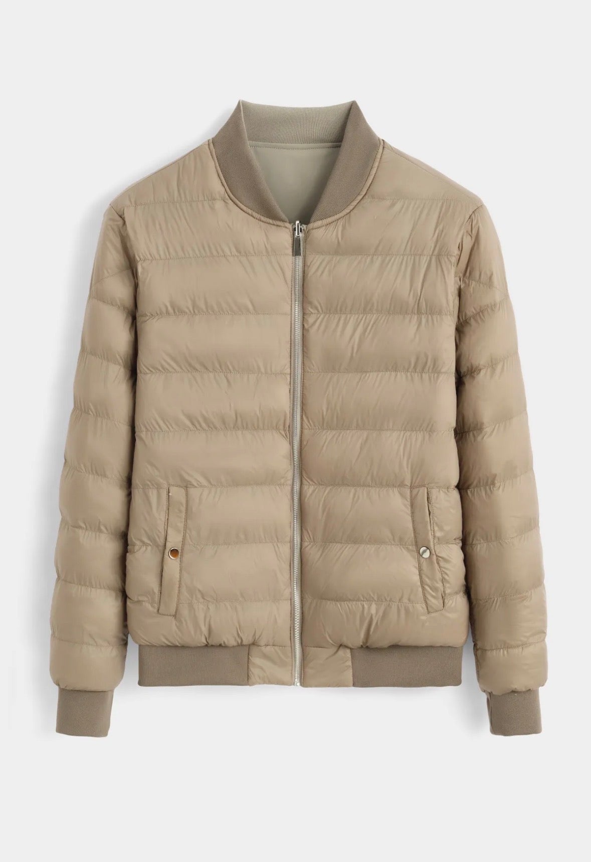 Veste réversible taupe
