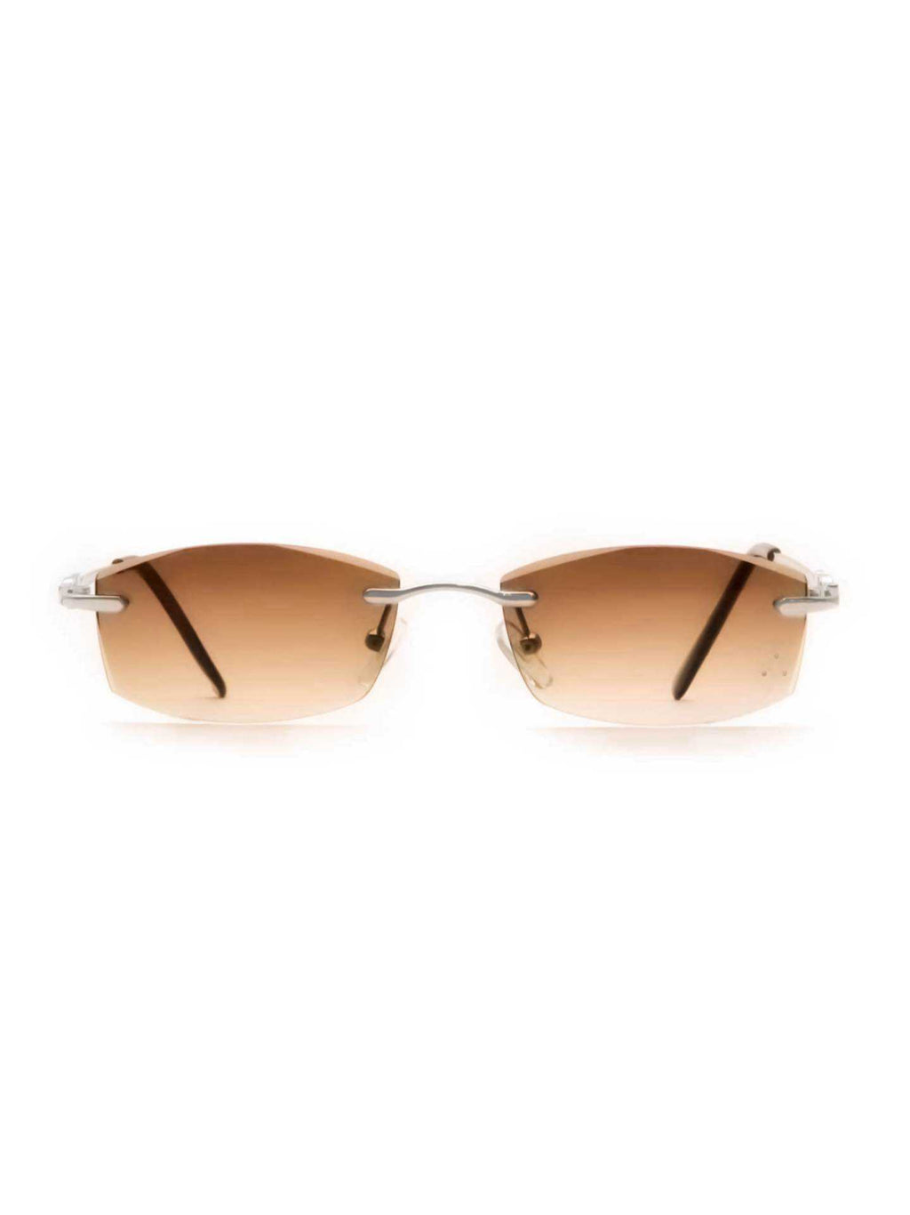 Lunette marron argenté