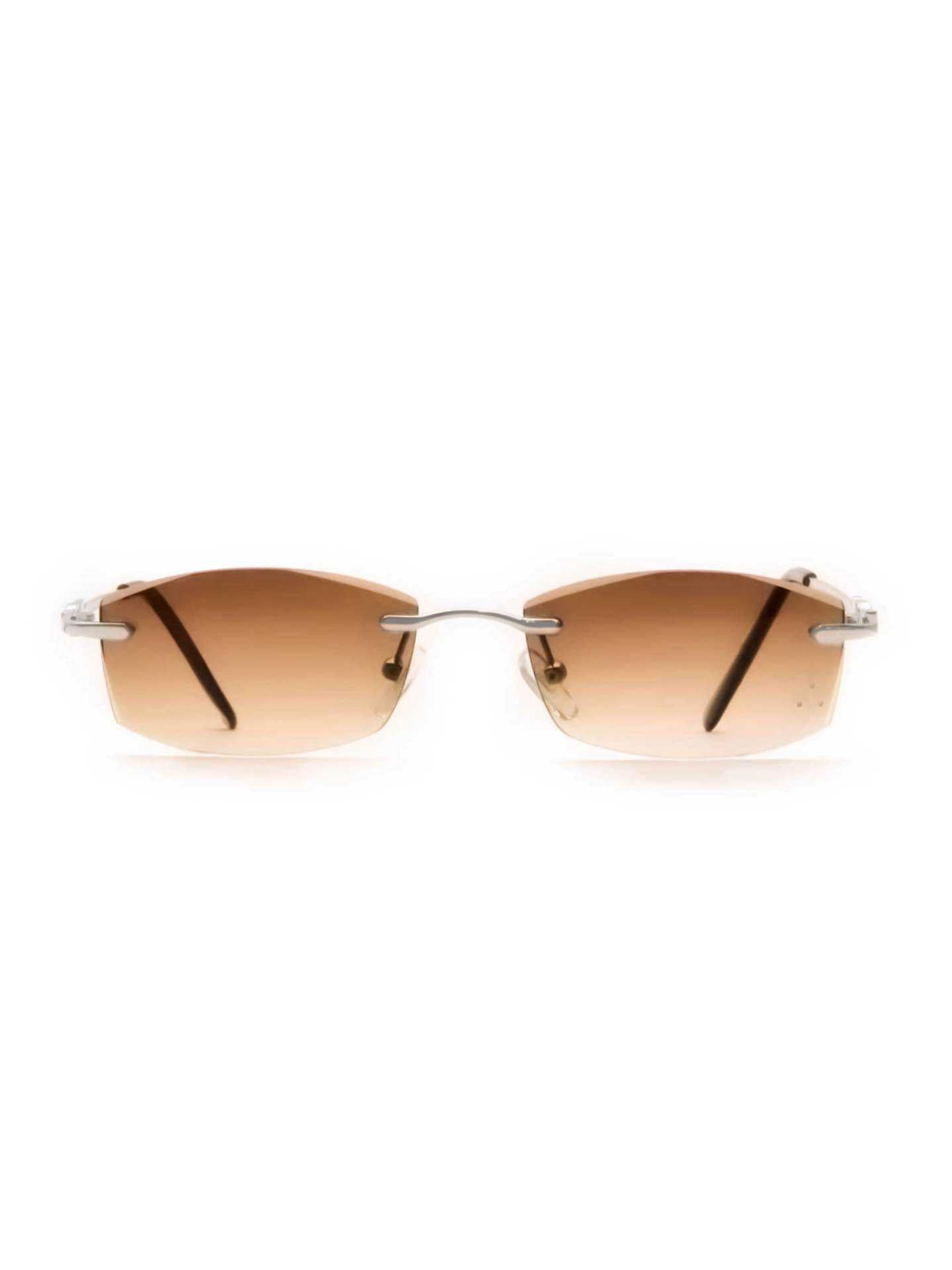 Lunette marron argenté