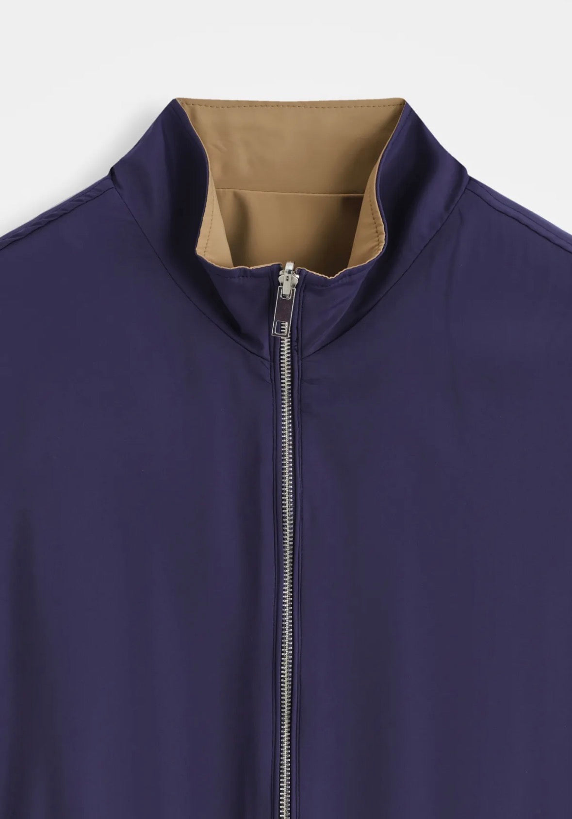 Veste réversible navy/taupe