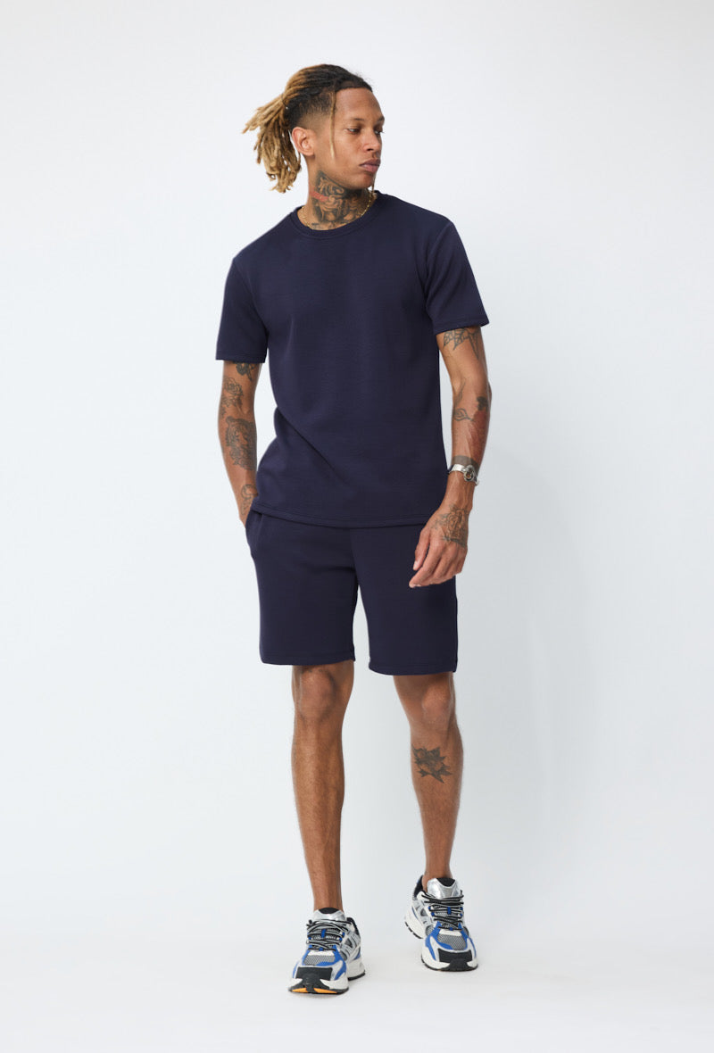 Ensemble navy (short+t-shirt)