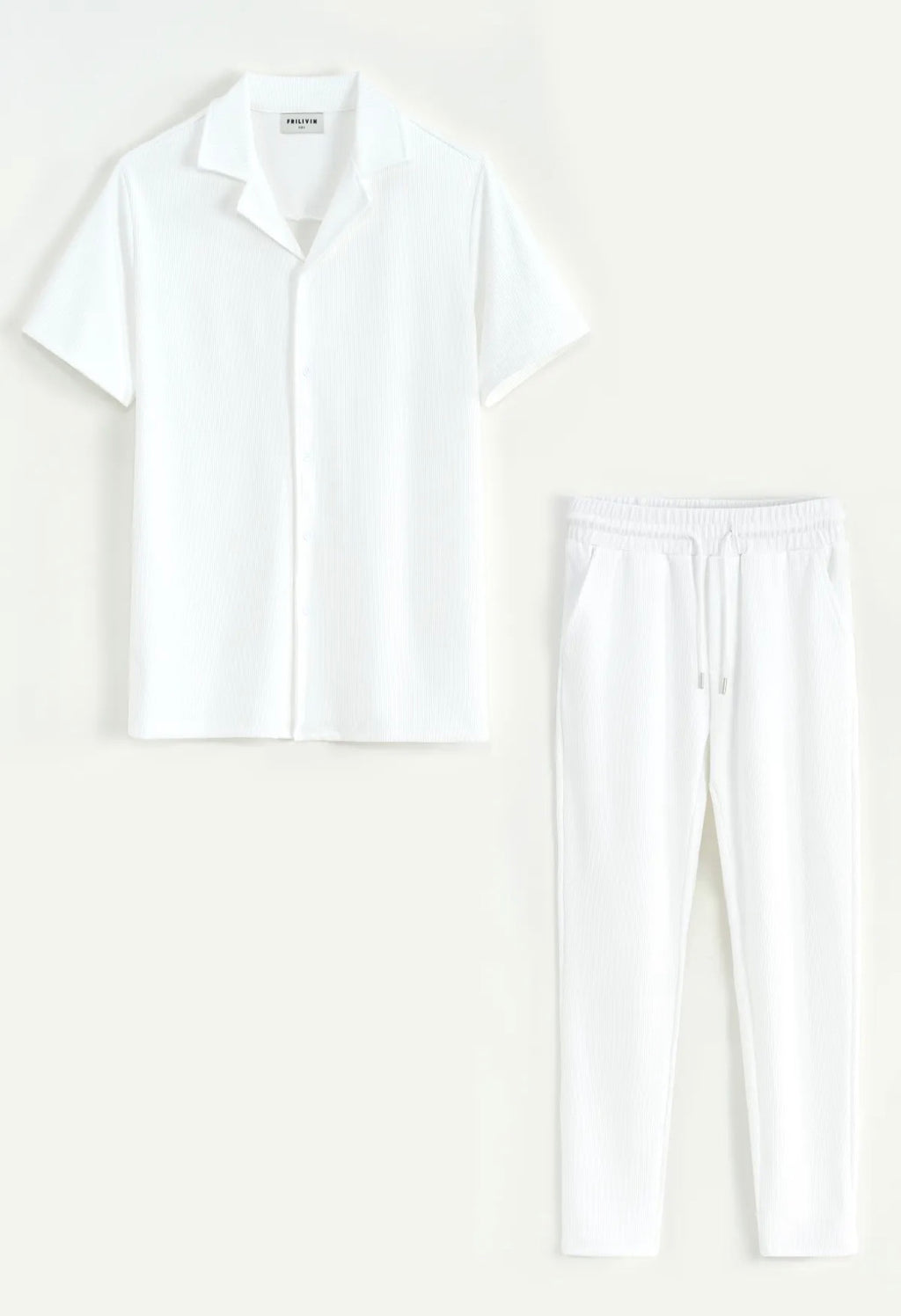Ensemble été blanc lin