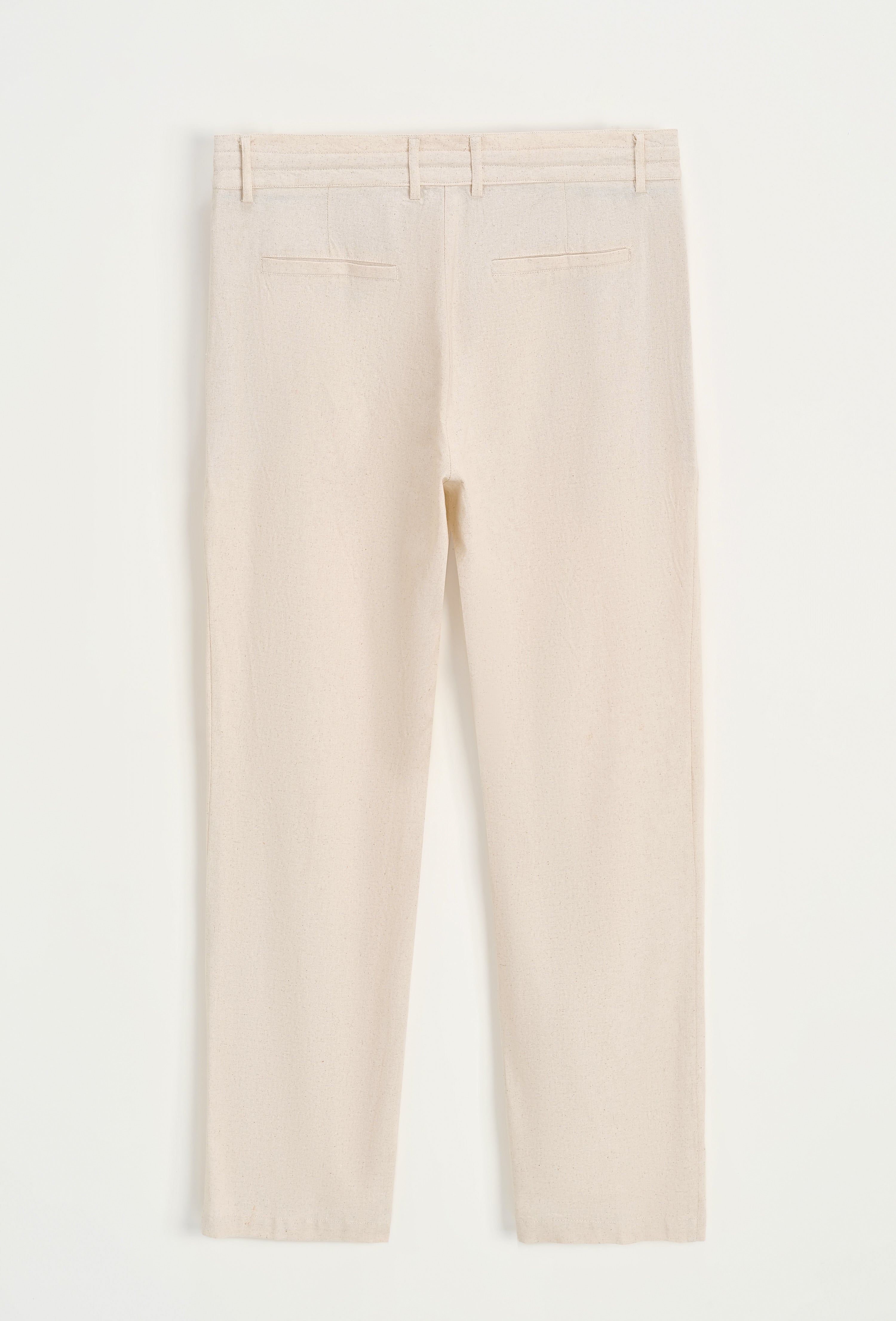 Pantalon beige lin