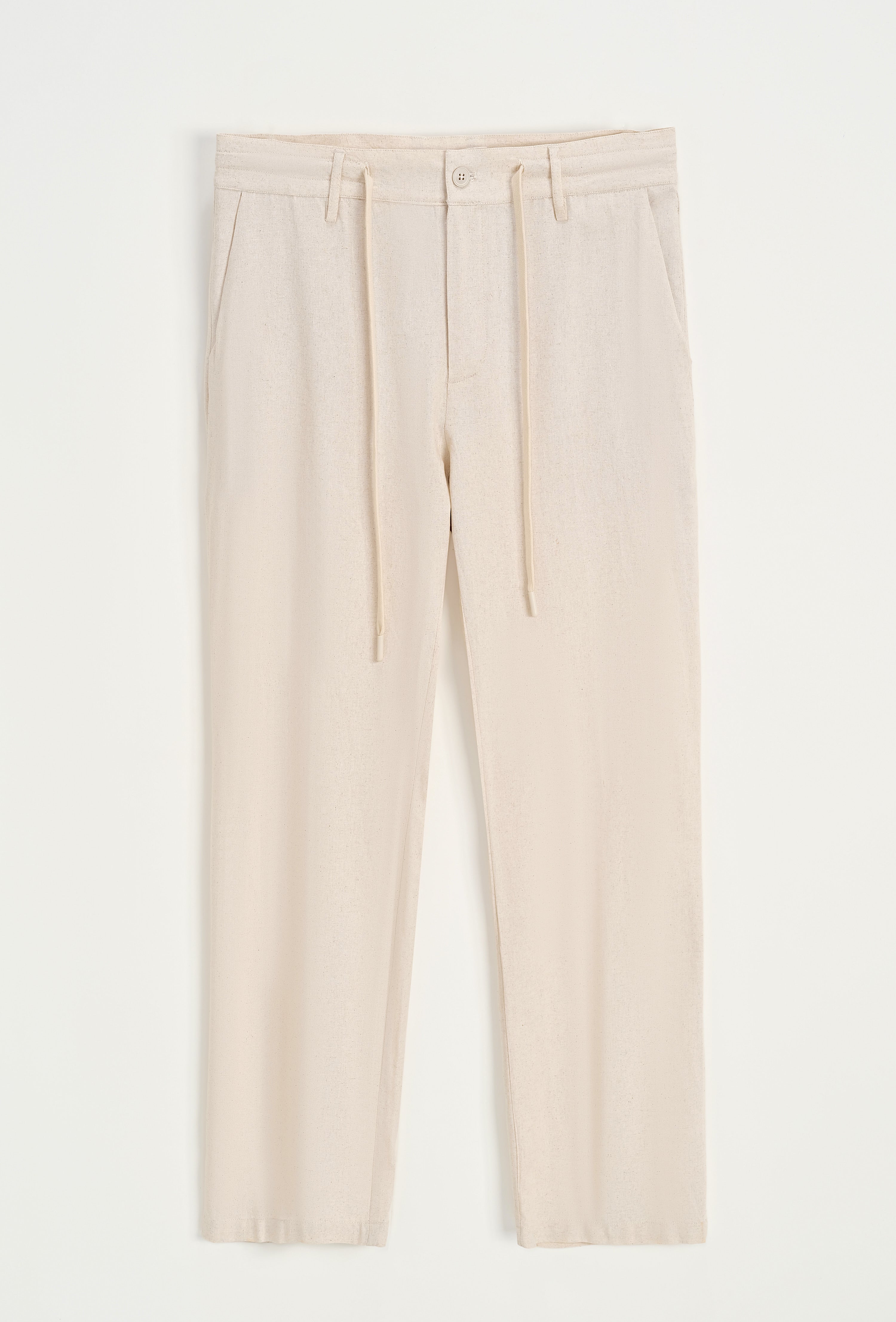 Pantalon beige lin