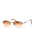 Lunette marron argenté