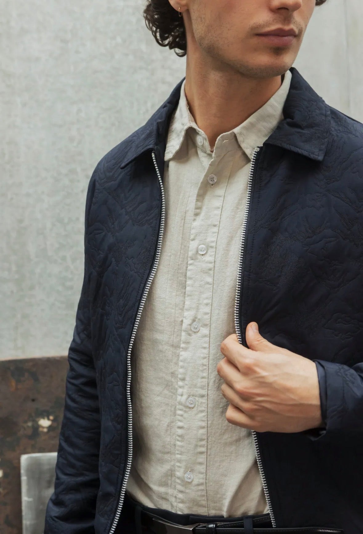 Veste créateur relief