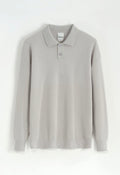 Pull col bouton gris