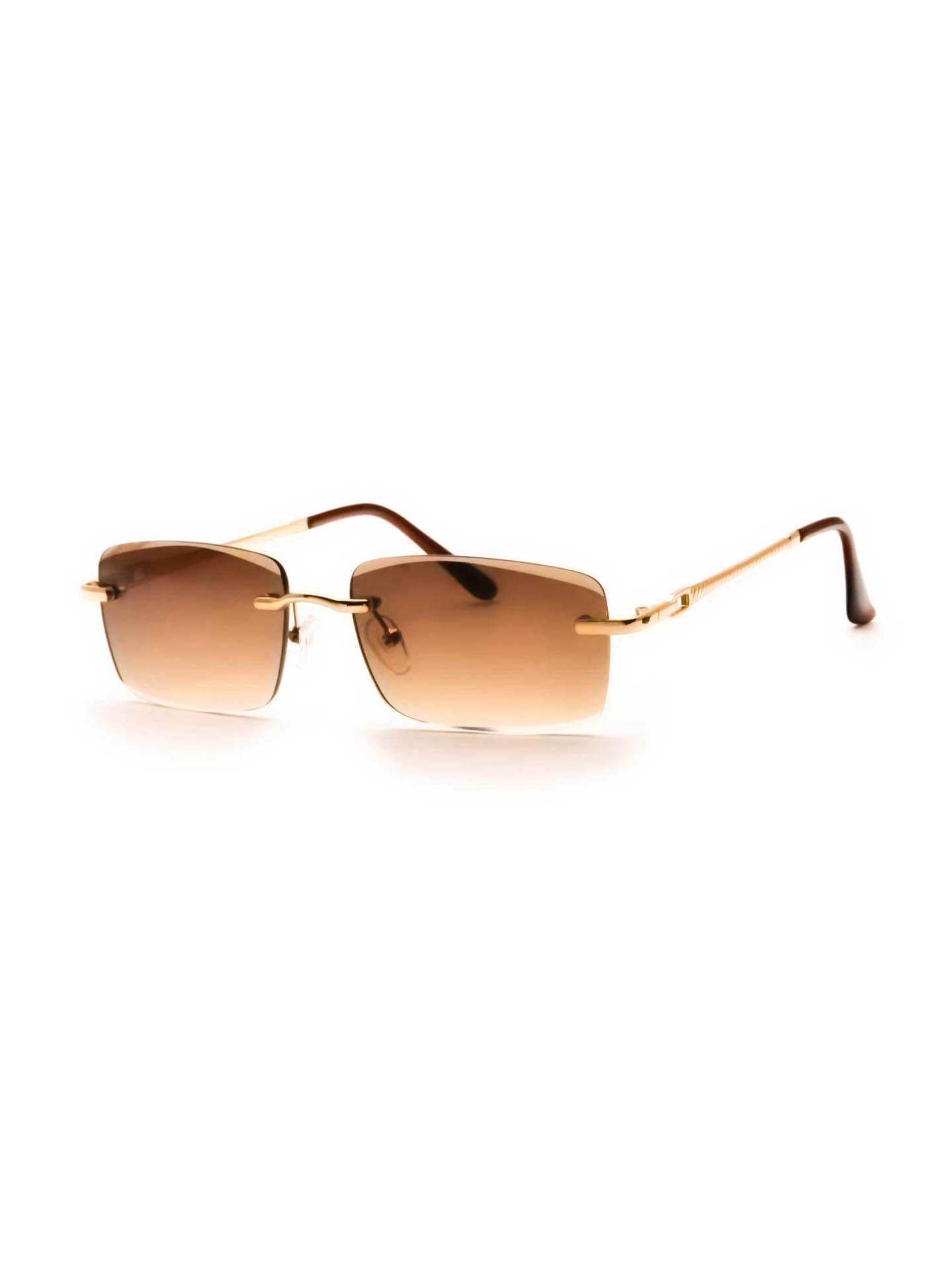 Lunette marron doré