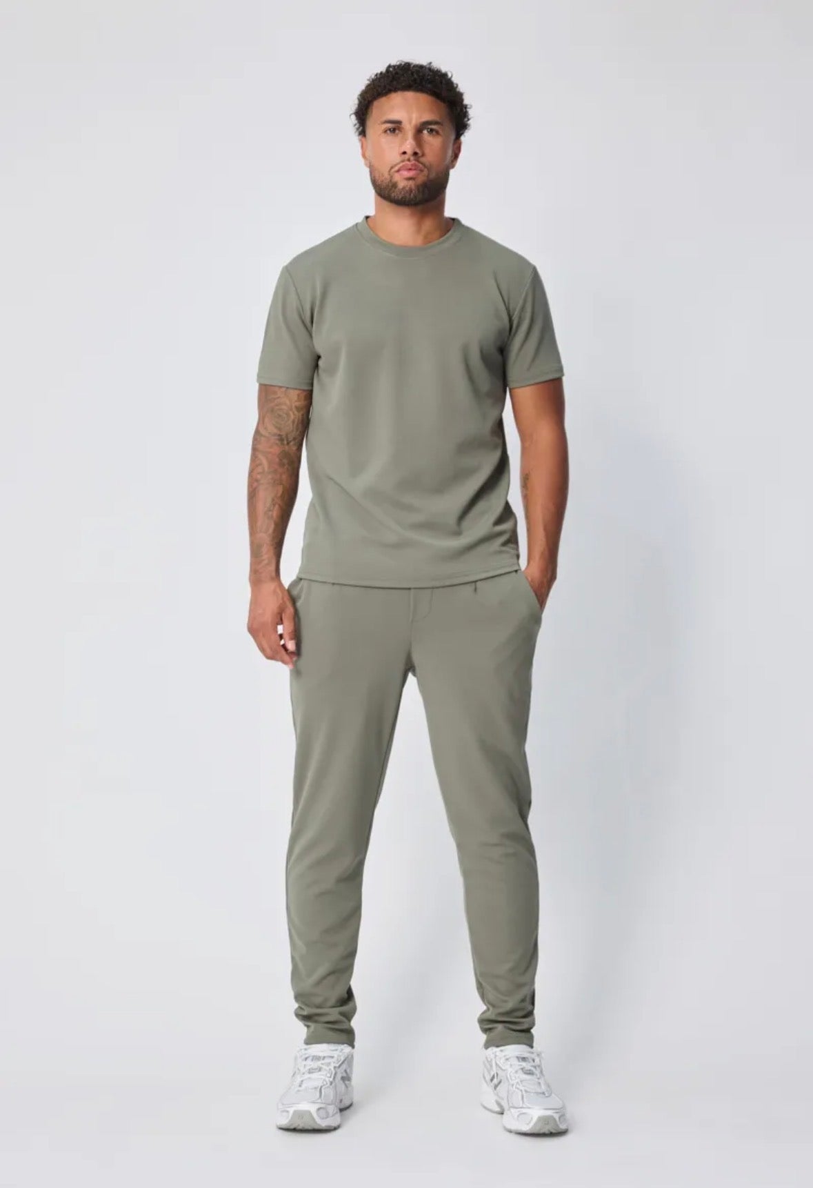 Ensemble été kaki