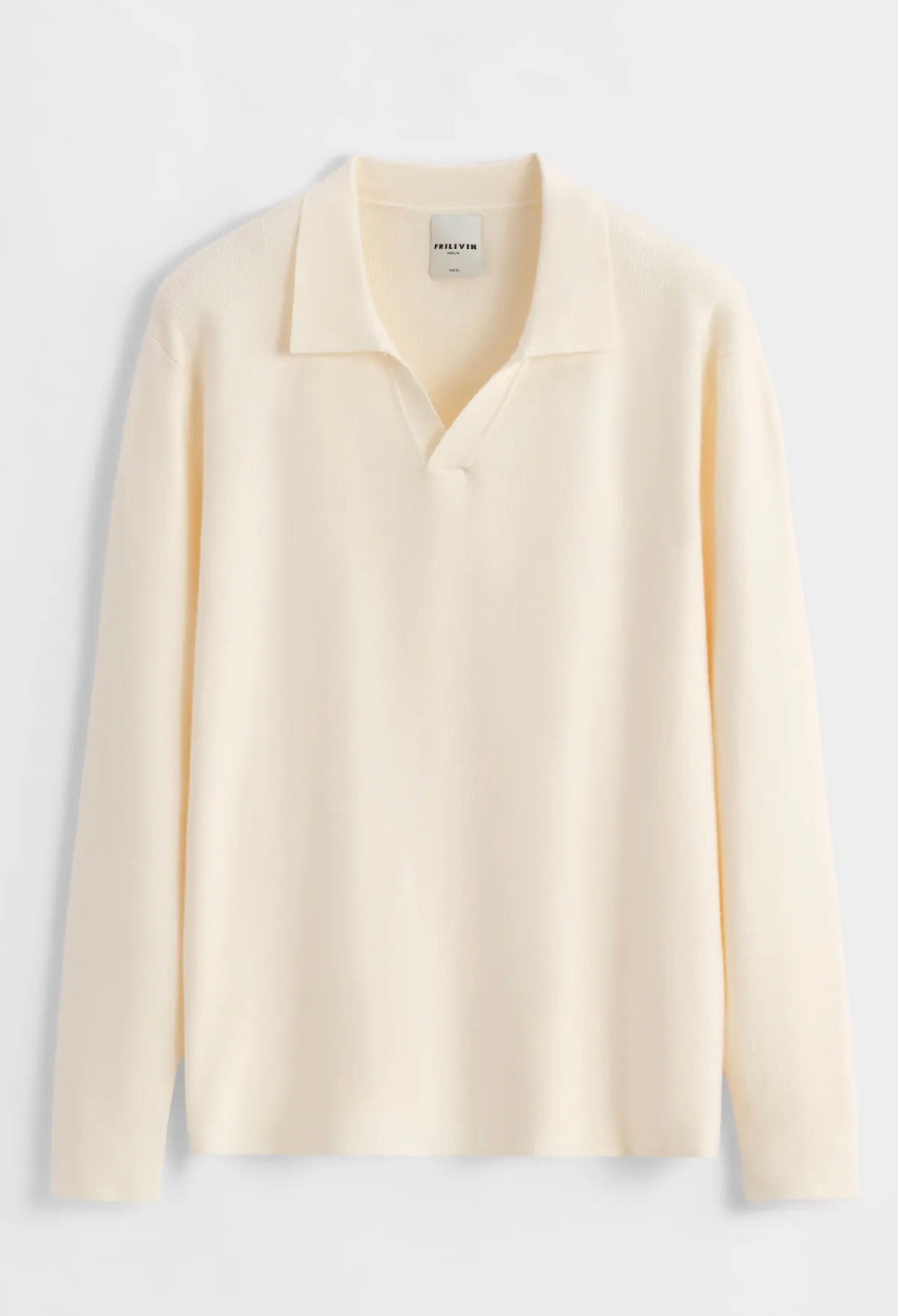 Pull col ouvert beige