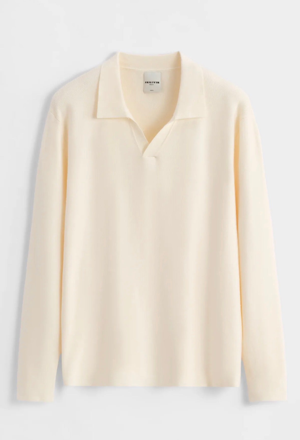 Pull col ouvert beige